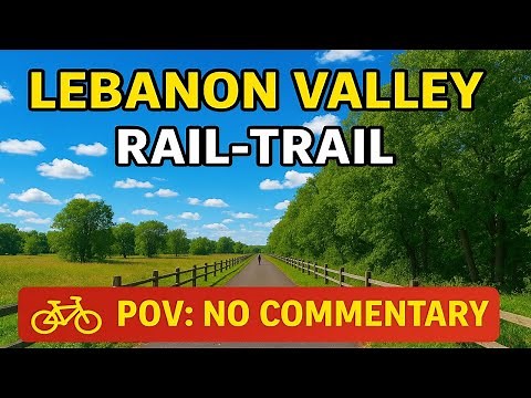 Scenic Pennsylvania Countryside | Lebanon Valley Rail-Trail | POV Ride | No Commentary