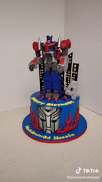 Transformers Theme Birthday Cake Ideas