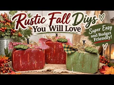 Fun & Easy Fall DIYs Using Things You Already Have! 🍁 Budget-Friendly