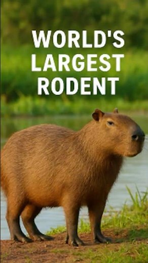 The Giant Capybara: World’s Largest Rodent Explained #animals #wildliferescue #wildlife #facts