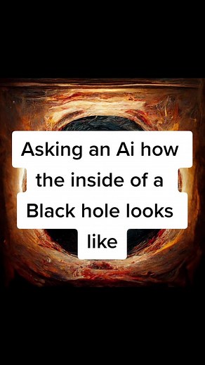 Asking an Ai how the inside of a Black hole looks like #space#blackhole#astronomi #ai#midjourney #dalle2