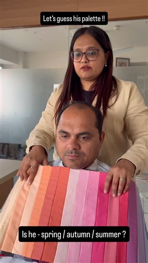 The Himaque Code on Instagram: "❌ Wrong colors make you look dull & tired ✅ Right colors make your skin look healthy and confident This is not styling. This is color science applied on real skin. When your undertone + season is right, your face lights up without makeup or filters. 🎯 That’s the power of personal color analysis. DM “COLOR” to know which shades actually suit you. personal color analysis, right colors for skin tone, undertone analysis India, color consultation India, skin glow colo
