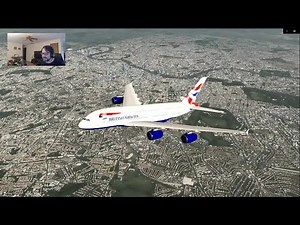 Aerofly FS 4 A380 Out Of Heathrow And All Over England! Full Flight with AP ILS Landing