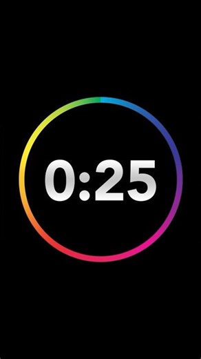 ⏱️25 Second Timer with Clock Ticking Sound & Finish Ding 🔔 #timer