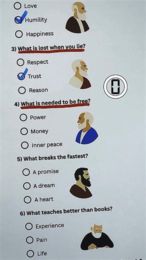 Wisdom Quiz - Can you get 5/7? #wisdom #life #quiz #quiztime #trivia | Quizzes Pulse