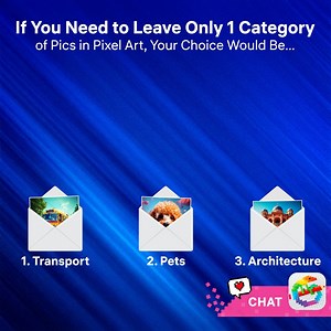 155K views · 380 reactions | You can only keep one category 樂 Choose what’s staying, write the number  | Pixel Art - Color by Number | Facebook