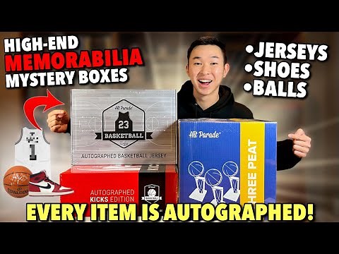 OPENING HIGH-END BASKETBALL MYSTERY BOXES WITH AUTOGRAPHED JERSEYS, SHOES, & BALLS ($1,000+)! 🔥