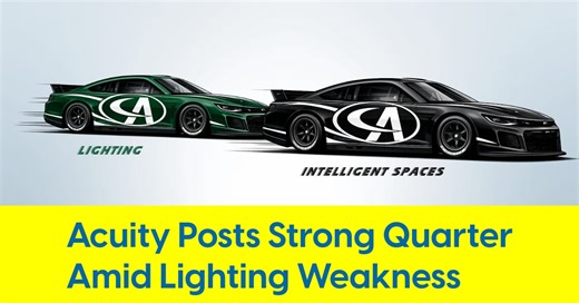 Acuity Posts Strong Quarter Amid Lighting Weakness