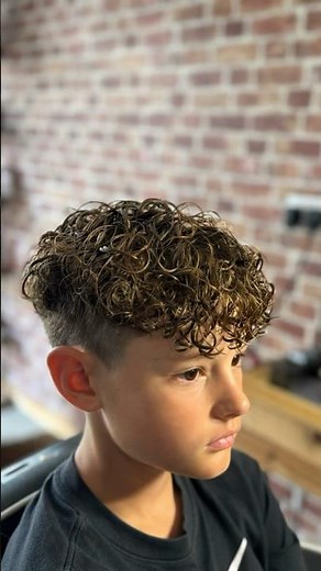 Boys Permed Hair | Straight hair to curly hair