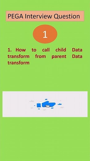 question - 1 pega interview questions #pega #datatransform #DT #pega interview questions