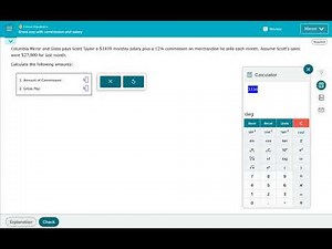 Gross pay with commission and salary