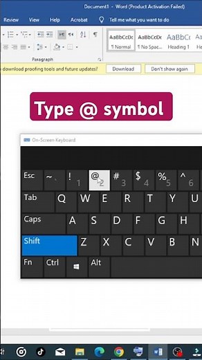 how to type at @ sign @@@@ #pc #laptops #shorts #sign #keyboard