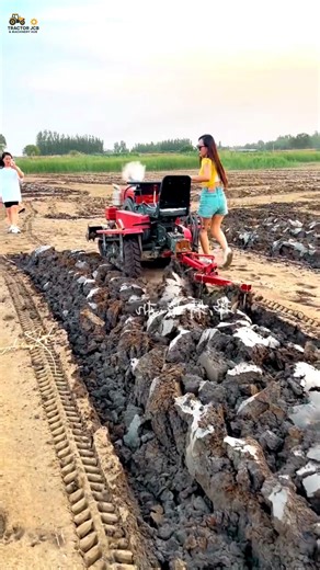 Ride-On Tracked Rotary Tiller for Orchard #RotaryTiller #FarmMachinery #SmartFarming