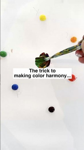 The trick to making color harmony...