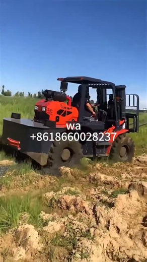 Field Test! 3.5 Ton Articulated 4WD Rough Terrain Forklift | Off-road Performance Demo