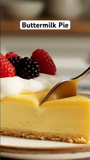 Buttermilk Pie 🥧🥛 | Classic Southern Dessert! #dessertideas