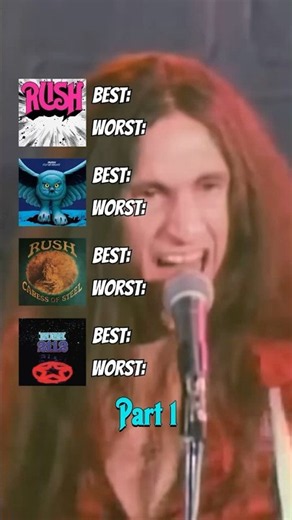 Rush Albums Best & Worst Songs Part 1 #rush #2112 #progressiverock #rockmusic