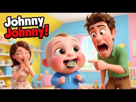 Johnny Johnny Yes Papa 👶🍬 | Kids Nursery Rhyme | 3D Cartoon Animation | Baby Songs