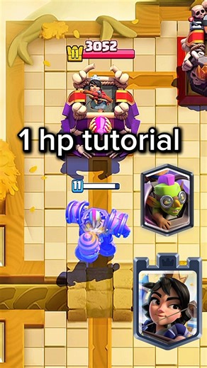 1 hp tutorial 🔥 part 28 💥 #clashroyale #supercell #gaming