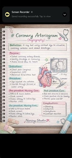 coronary arteriogram