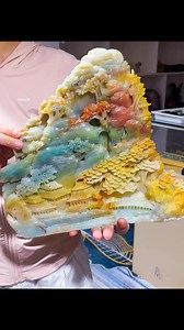 New Caribbean calcite landscape No.5 #crystals #caribbeancalcite | Appreciation of Rough Crystal