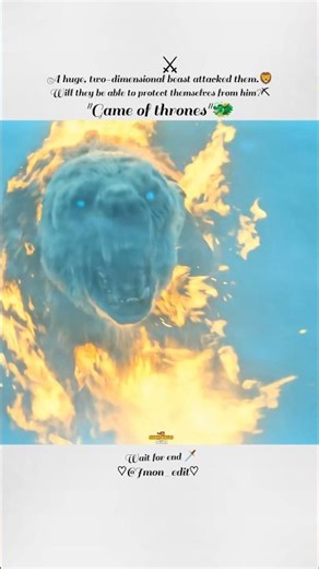The Night King's Undead Polar Bear Attack 🔥 | Game of Thrones | #Shorts