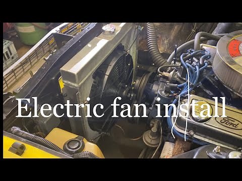 How to install an electric fan on a classic ford.