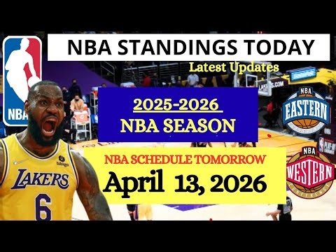 NBA STANDINGS TODAY as of April 12, 2026 | NBA SCHEDULE April 13, 2026 #nba #nba2025