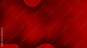 Red gradient background with scattered dots and wavy shapes. Suitable for graphic design projects, social media graphics, and digital art creations. Stock Video