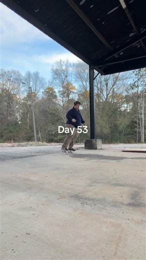 Jason on Instagram: "Switchblade, kick turn attempts. Too cold in South Mississippi #ollie #skate #day53 #wintervibes Current weight 306 - target weight 175"