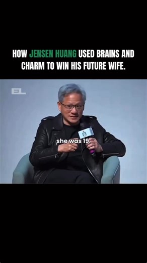 Entrepreneurship | Business | Tech | AI on Instagram: "Follow @theentrepreneurialleaders for daily insights on entrepreneurship, business strategy, tech innovation, and AI trends. Before NVIDIA and leather jackets, Jensen Huang had a different strategy. He didn’t flirt. He invited his future wife to study with him. Same time, every week, focused on homework and getting top grades. What sounded academic quickly became consistent time together. The clever part was not the studying. It was the stru