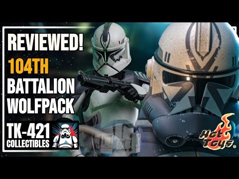 Hot Toys 104th Battalion WOLFPACK Clone Trooper Unboxing and Review!! TMS143 The Clone Wars