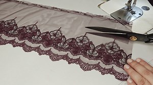 439K views · 3.7K reactions | Use trending jali lace to make this trendy kurti sleeves design / Beautiful kurti design with embroidered net lace #sewing #fashion #kurti #design #sewinghacks | Knotty Stitches | Facebook