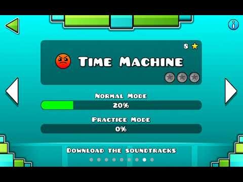 Playing geometry dash time machine challenge