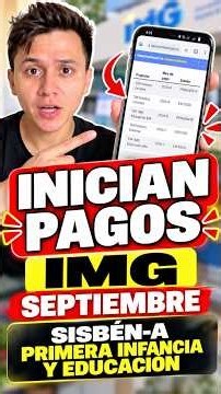 🔴 ¡INICIAN PAGOS DE SEPTIEMBRE! IMG para Sisbén A, primera infancia y educación