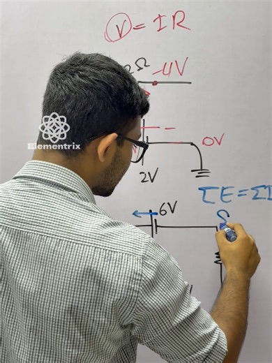 විභවය ගැන මේ point එක දැනගෙන හිටියද? 🔥 For more content, link in bio👇 Advanced Level Physics Sri Lanka explanation of how to correctly mark voltages across batteries and resistors in electrical circuits. Covers potential difference, voltage direction, circuit analysis, sign conventions, current flow, and resistor voltage drops. Educational A/L physics content focused on electricity problem solving and exam preparation for Sri Lankan students. #LearnOnTikTok #StudyTips #LearnPhysics #ExamHack #