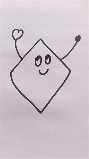 Very Simple Drawing Kite 🪁 for Kids #cricket #drawing #viral #viral #trending #youtubeshorts