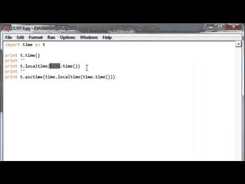 Learn Python Programming Tutorial 12.5 | Time Module
