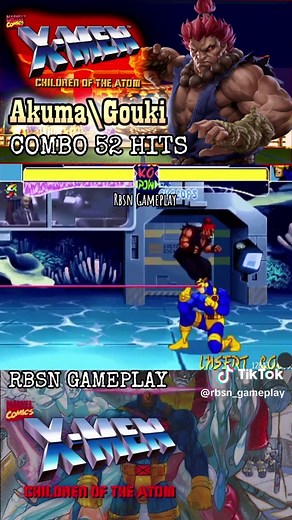 Gouki/Akuma 52 Hit Combo Showcase in X-Men