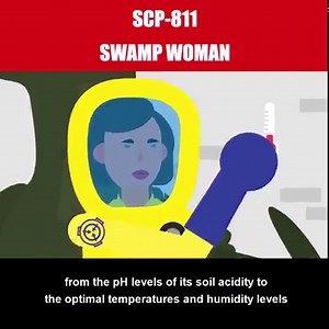 SCP 811 is a Euclid Class anomaly also known as Swamp Woman. SCP-811 is shaped similarly to a human female with disproportionally long and thin limbs and a slightly bloated abdominal region. The palmoplantar surfaces of the skin on SCP811 constantly secrete a clear, green-tinted mucus with minor adhesive properties. This mucus does not appear to have any effect on SCP-811's own tissue, but any other organic matter that it comes into contact with begins to rapidly decompose, through processes not