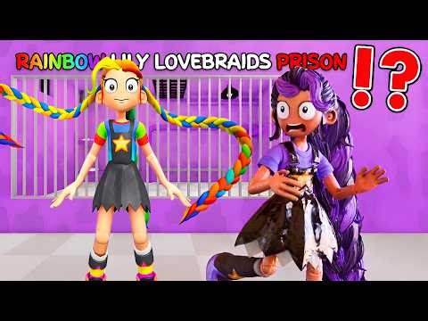 Lily Lovebraids Plays RAINBOW LILY LOVEBRAIDS Prison Run in Roblox (OBBY)