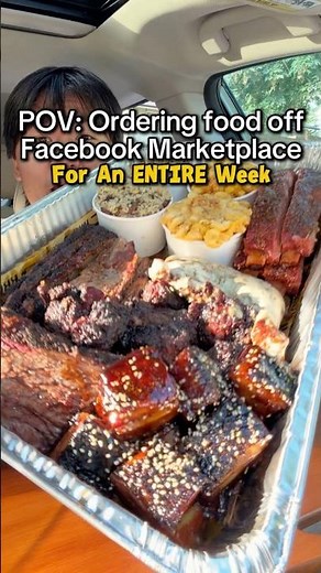 Ordering food off Facebook Marketplace For An ENTIRE Week (Seattle)
