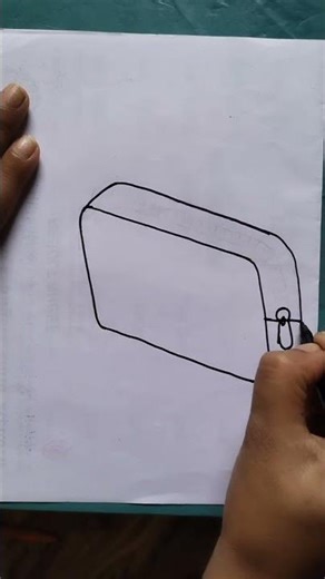 how to draw easy handbag #youtubeshorts #drawing #shortvideo