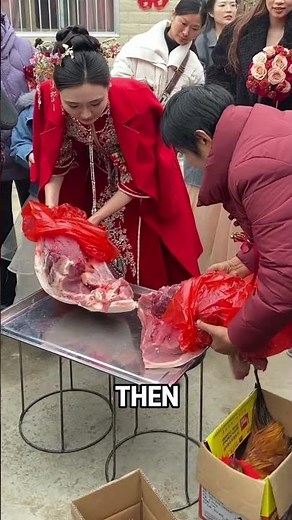 Chinese Wedding Bride Mom Meat Fight