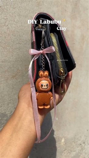 Amber Fatima on Instagram: "DIY LAbubu Doll keychain ✨🍫#trending #reels #viral"