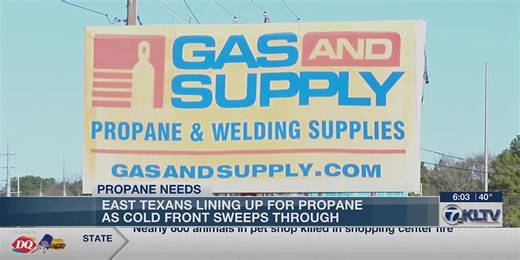 East Texans lining up for propane as cold weather hits