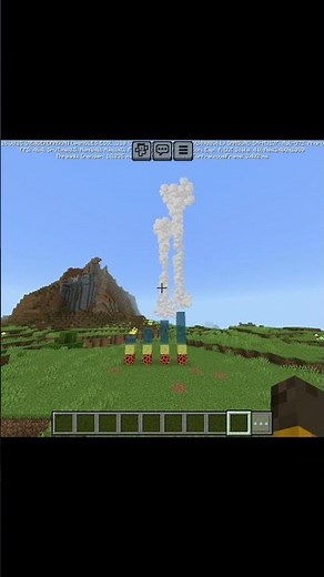 new geysers in minecraft bedrock preview and new build hack #minecraftbuildhack #minecraft