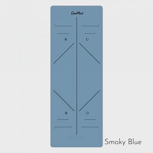 Yoga Mat, Soulmat, Natural Rubber, Sticky ,non-slip, High-elastic, Sweat-absorbing, Alignment, Smoky Blue, Used Once to Film the Videos - Etsy