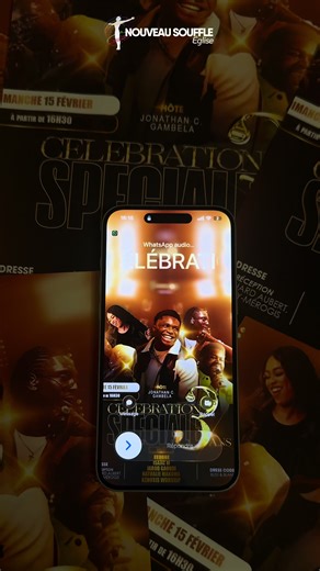 ✨ RAPPEL – CÉLÉBRATION DES 3 ANS ✨ C’est le dimanche 15 ! L’église Nouveau Souffle vous invite à un moment fort, rempli de louange, de joie et de communion 🎤 Hôte : Jonathan C. Gambela 🌟 Avec : Esdras, Isaac M, Jarod Gaoudi, Nathalie Makoma & Kenosis Worship 📅 Dimanche 15 février ⏰ Dès 11h30 pour notre culte unique et à partir 16h30 pour la célébration 📍 Berfin Réception 18 rue Édouard Aubert, 91700 Fleury-Mérogis 👔 Dress code : Bleu & Blanc Venez célébrer 3 ans de grâce et de foi avec nous