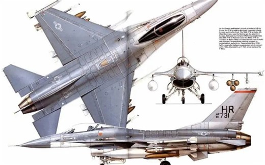 美国F16战斗机介绍 性能详解 3D演示模拟结构 工作原理 f16战隼单发多用途战机